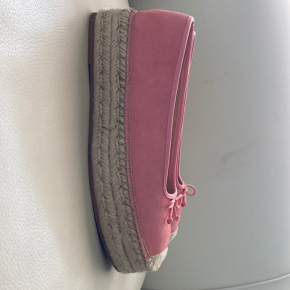 Talbots preppy pink platform shoes.